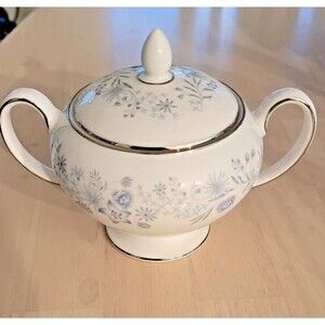 Wedgwood China Belle Fleur Sugar Bowl W Lid